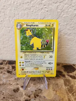 Pokemon TCG Ampharos Neo Revelation 1/64 Holo Unlimited Holo Rare - Image 2