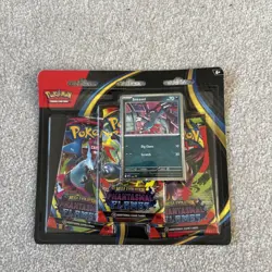 Pokemon TCG Phantasmal Flames 3 Pack Triple Blister Sneasel Sealed - Image 1