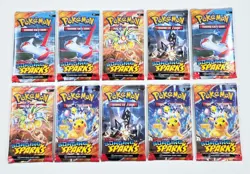 Pokemon TCG SURGING SPARKS BOOSTER 10 PACK LOT Factory Sealed Heavy Weighed - Image 1