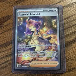 Pokemon Mega Evolutions: Acerola’s Mischief 183/132 SIR Super Clean Near Mint - Image 1