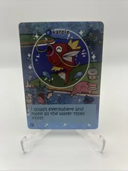 Pokiebubies 1st Edition Fan Art Chef Ken Lee Karpie #37 Magikarp V2 Holo Pokemon - Image 1