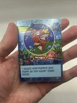 Pokiebubies 1st Edition Fan Art Chef Ken Lee Karpie #37 Magikarp V2 Holo Pokemon - Image 3