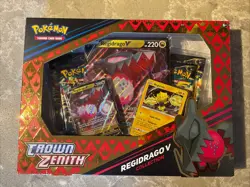 Pokemon TCG Crown Zenith Regidrago V Collection Box Sealed - Image 1