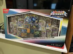 Pokemon TCG Prismatic Evolutions Lucario Ex Tyranitar Ex Premium Collection New - Image 1