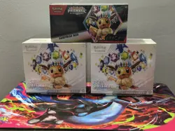 NEW Pokemon Scarlet & Violet: Prismatic Evolutions ETB Sealed Bundle 🔥 3 Items! - Image 4