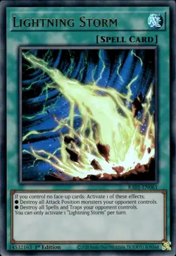 Lightning Storm - Ultra Rare 1st Edition RA01-EN061 - NM - YuGiOh - Image 1