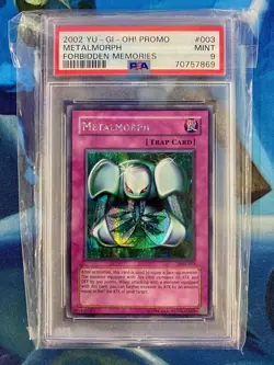 PSA 2002 Yu-Gi-Oh! Promo Metalmorph Forbidden Memories #003 Mint 9 - Image 1