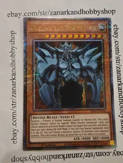 YuGiOh Obelisk the Tormentor RA04-EN116 Quarter Century Secret Rare - Image 1