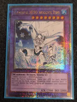 Yugioh! Elemental HERO Absolute Zero - RA03-EN231 - Quarter Century Secret Rare - Image 1
