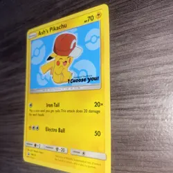 Ash's Pikachu TCG SM113 2017 Promo Card Pokemon 'I Choose You' Movie - Image 2