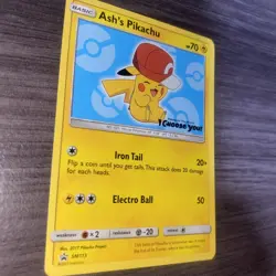 Ash's Pikachu TCG SM113 2017 Promo Card Pokemon 'I Choose You' Movie - Image 3