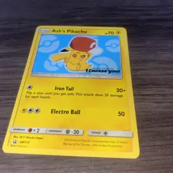 Ash's Pikachu TCG SM113 2017 Promo Card Pokemon 'I Choose You' Movie - Image 4