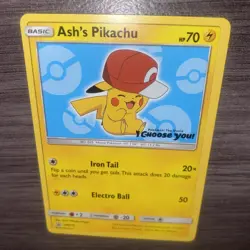 Ash's Pikachu TCG SM113 2017 Promo Card Pokemon 'I Choose You' Movie - Image 5