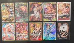 One Piece Bundle Of Cards Lot Of 10, Monkey Don Japaneese - Image 1