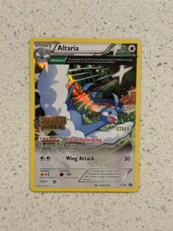 Altaria XY46 STAFF Black Star Promo Pokemon Card TCG NM - Image 1
