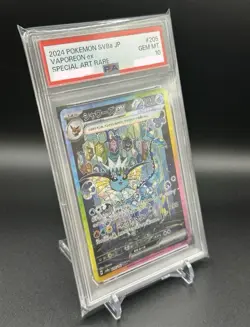 PSA 10 Vaporeon ex SAR 205/187 sv8a Terastal Festival Japanese 2024 Pokemon Card - Image 3