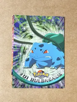 Pokemon Card - Bulbasaur #01 - Topps Series 1 - Red Logo - Image 1