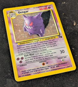 Gengar 5/62 Fossil Holo Pokemon Card Illus.Keiji Kinebuchi Very Good Condition - Image 3