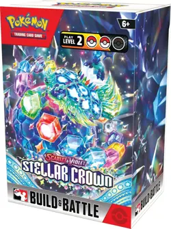 Pokemon TCG - Scarlet & Violet: Stellar Crown Build & Battle Box Card Game - Image 1