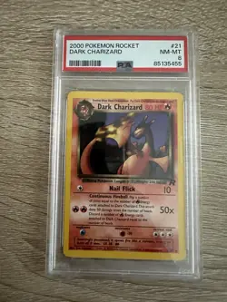 Pokemon Cards Dark Charizard Rocket Non Holo Rare With Bonus Gift - Image 1