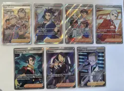 Pokemon TCG Full Art Trainer 7 Card Lot - NM - Image 1