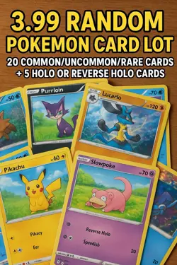 Pokemon Card Mystery Lot 25 Card! 5 Holo Or Reverse Holo! No Energy! Free Ship! - Image 1