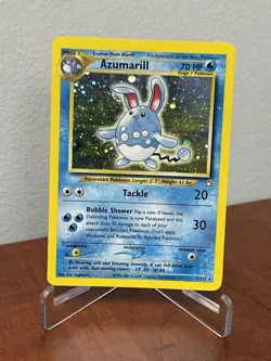 Pokemon TCG Neo Genesis 2000 Unlimited Azumarill #2/111 Holo Foil Rare Card- LP - Image 1