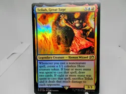 Tellah Great Sage trading card foil rare magic the gathering final fantasy mint - Image 1