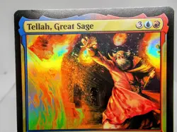 Tellah Great Sage trading card foil rare magic the gathering final fantasy mint - Image 2