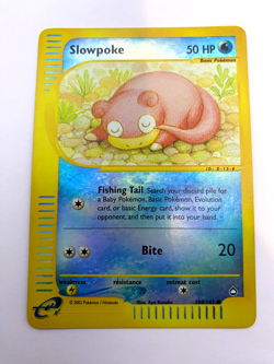 Pokemon Card - Reverse-Holo Slowpoke 108/147 Aquapolis *MP* e-Card Common - Image 1