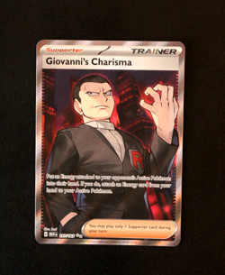 Pokemon Card TCG - Giovanni's Charisma 197/165 - S&V 151 - Ultra Rare - NM ⭐ - Image 1