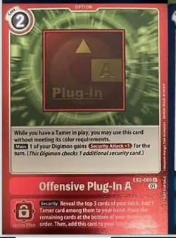 Digimon Card Game Offensive Plug-In A EX2-066 Holo Rare New Sealed Event Pack 4 - Image 1