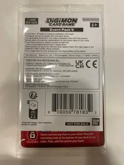 Digimon Card Game Offensive Plug-In A EX2-066 Holo Rare New Sealed Event Pack 4 - Image 2