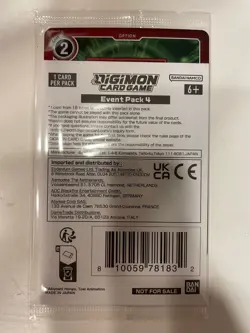 Digimon Card Game Offensive Plug-In A EX2-066 Holo Rare New Sealed Event Pack 4 - Image 3