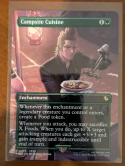Campsite Cuisine (Borderless) R Commander: MTG FINAL FANTASY 464 NM+ - Image 1