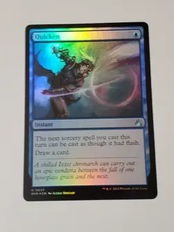 MTG - Quicken - Ravnica Remastered Foil Blue Instant Cantrip - Image 1