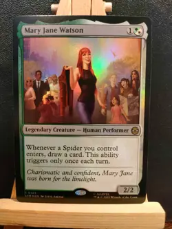 Mary Jane Watson FOIL - Marvel's Spider-Man - Rare - NM (see pics) MTG - Image 1