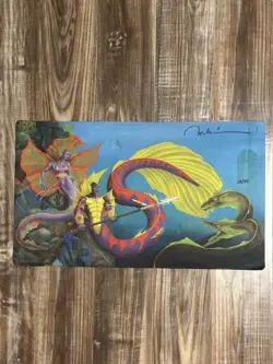 The Threat (Lord of Atlantis) - Melissa A. Benson - Signed #12/50 MTG Playmat! - Image 1