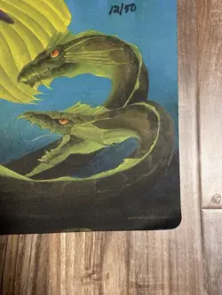 The Threat (Lord of Atlantis) - Melissa A. Benson - Signed #12/50 MTG Playmat! - Image 4