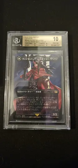 Vincent Valentine (Borderless) Final Fantasy Surge Foil JPN BGS Pristine 10 - Image 1