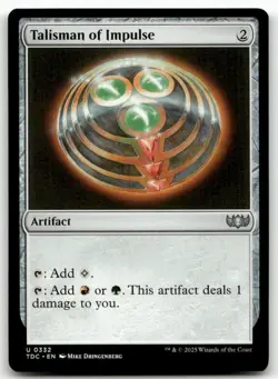 X4 Talisman of Impulse #332 MTG Tarkir Dragonstorm TDC NM X4 - Image 1