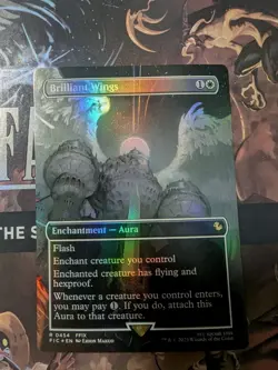 Brilliant Wings (Borderless) Commander: Final Fantasy Foil MTG NM - Image 1