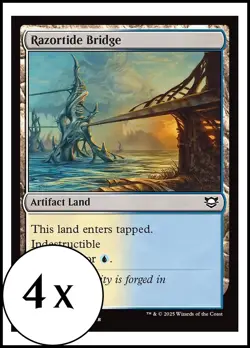 MTG - 4 x Razortide Bridge - Playset 4x x4 - Edge of Eternities - Image 1