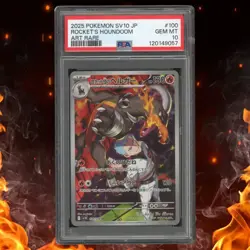 Pokemon Glory Of Team Rocket Japanese ROCKET'S HOUNDOOM 100/098 Art Rare PSA 10 - Image 1