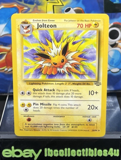 Pokemon TCG Jolteon Jungle Non Holo Rare 20/64 N/ Mint Vintage WOTC 1999 F/S - Image 1