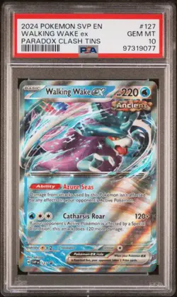PSA 10 - 2024 S&V Black Star Promo Walking Wake ex SVP127 Pokemon Card - Image 1