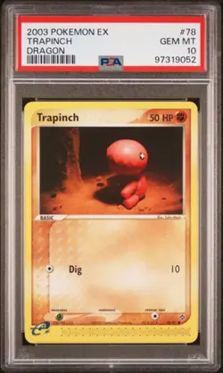 PSA 10 - 2003 EX Dragon Trapinch 78/97 Pokemon Card - Image 1