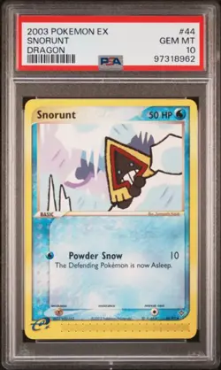 PSA 10 - 2003 EX Dragon Snorunt 44/97 Pokemon Card - Image 1