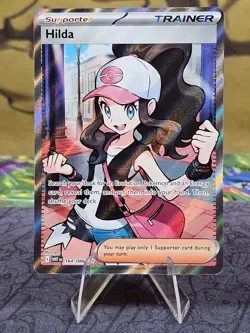 Pokemon TCG Hilda 164/086 - SV: White Flare Full Art Ultra Rare Holo NM - Image 1
