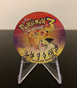 Unown 3D Lenticular Promo Coin Card Pokemon The Movie 3 - Nintendo/WB Kids - Image 2